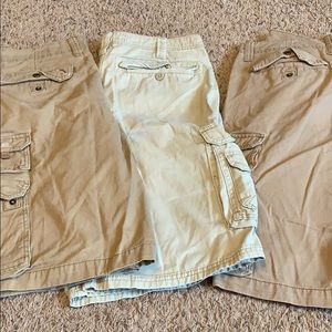 Khaki Cargo shorts lot
